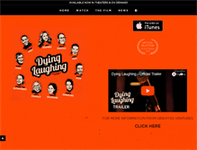 Tablet Screenshot of dyinglaughingfilm.com